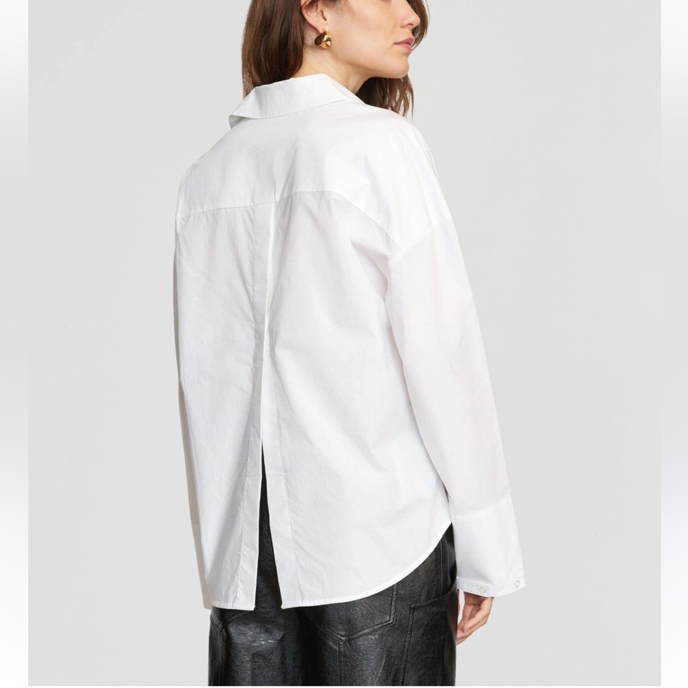 Kyle Love Oversized Split-Back Shirt New Size Medium